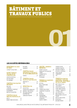 annuaire de l'industrie de Haute-Saône et de l'artisanat productif, mise en page automatique d'annuaires